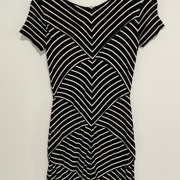 Bailey 44 Black and White Striped Short Sleeve Dress Size XS - Picture 10 of 13